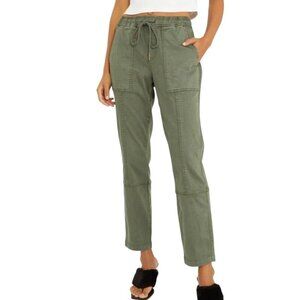 Sanctuary Standard Surplus pull on cargo tapered jogger pants military green 28